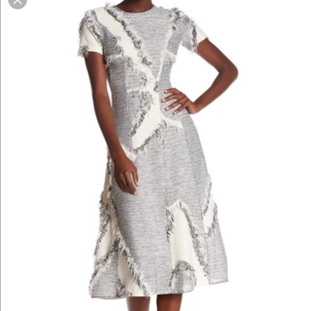 Derek Lam frayed detailed dress